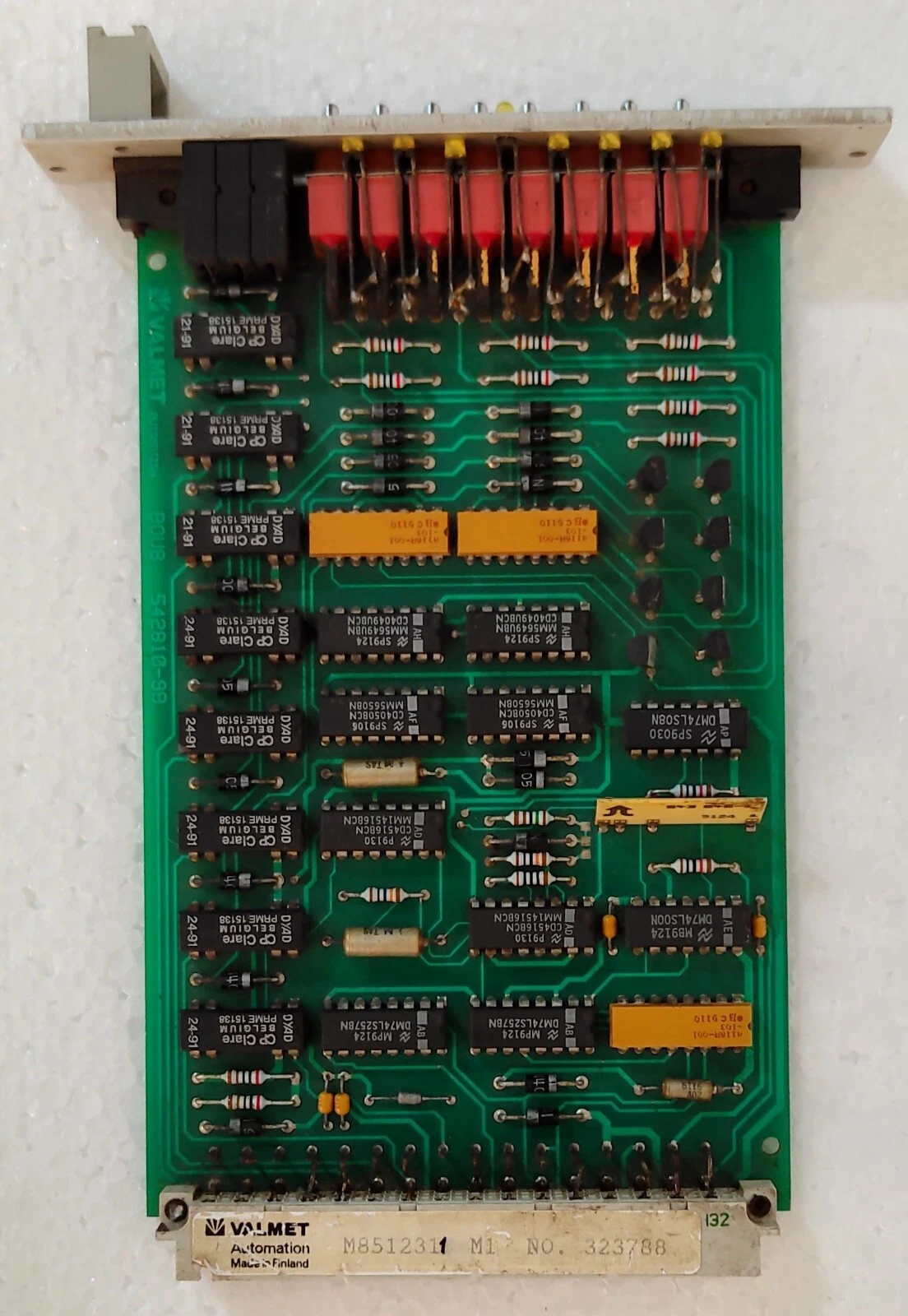 Valmet Automation BOU 8A 542810-9B Part Number M851231 PCB